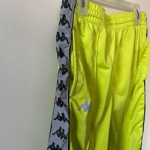 Small Kappa Lime Green Pants - w/ reflective sides - Picture 5 of 5